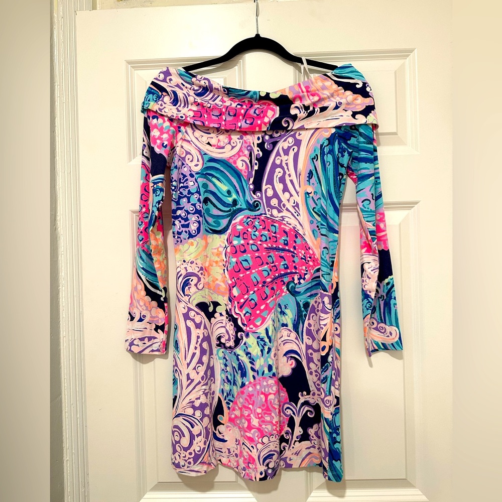 Lilly Pulitzer off shoulder dress